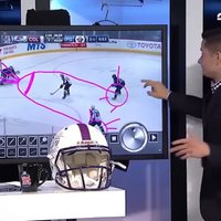 Video: NHL spēles eksperts tiešraidē uz ekrāna uzzīmē peni