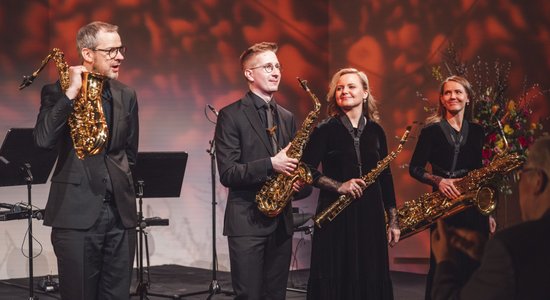 Foto: Rīgas Saksofonu kvartets Liepājā muzicē jaunā sastāvā