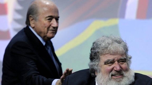 FIFA President Sepp Blatter, general-secretary CONCACAF Chuck Blazer