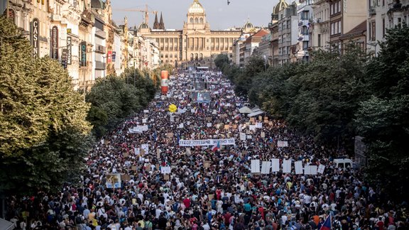 Milzu protests Prāgā - 6