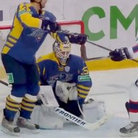 Video: KHL nedēļas skaistākie 'goli' un vārtsargu atvairītie metieni