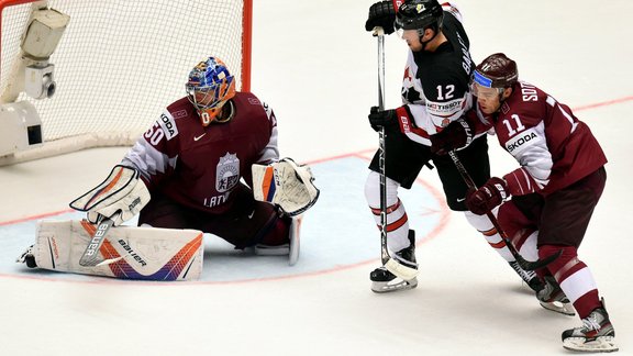 Hokejs, pasaules čempionāts: Latvija - Kanāda