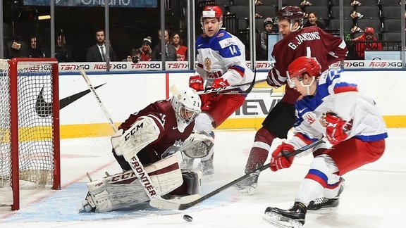 Russia - Latvia Kirill Belyayev and Danil Yurtaikin scores Gustavs Grigals, Gvido Jansons 