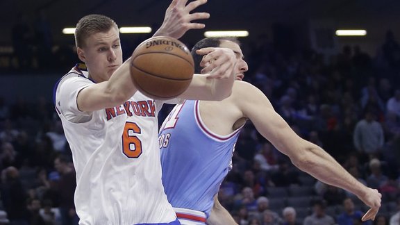 Knicks Kristaps Porzingis, Sacramento Kings Kosta Koufos