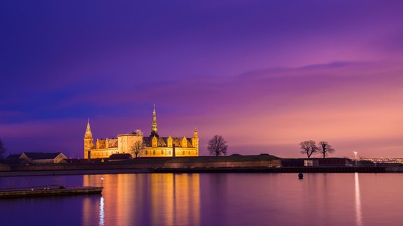 Kronborgas pils Elsingora Dānija Zēlandes sala 