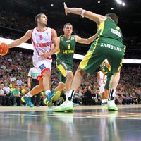 Lietuvas basketbolisti uz 'Eurobasket 2013' dodas ar uzvaru pagarinājumā pār Gruziju