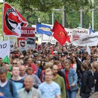 Hannoverē notikuši protesti pret ierosināto policijas pilnvaru paplašināšanu cīņai pret terorismu
