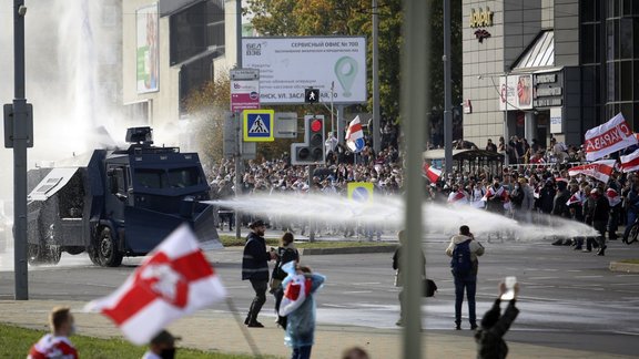 Baltkrievija; protesti; ūdensmetējs