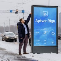 'D Screens' Rīgā uzstādījis pirmo pašu radīto vides reklāmu ekrānu