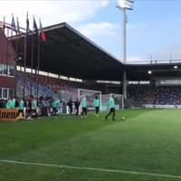 Video: Ronaldu un portugāļi briest spēlei Rīgā
