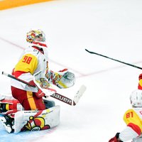 Kalniņš KHL spēlē atvaira 28 pretinieku metienus 'Jokerit' uzvarā pagarinājumā