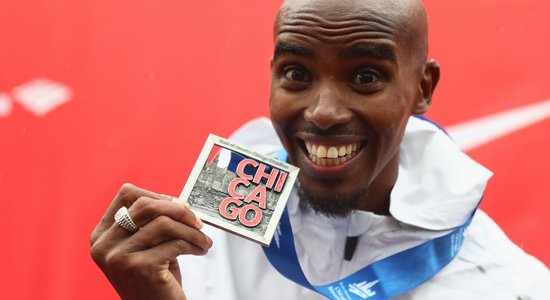 Mo Farahs uzvar prestižajā Čikāgas maratonā un labo Eiropas rekordu