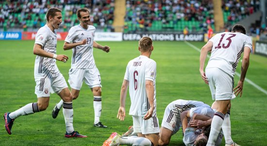 Latvijas futbolisti Lihtenšteinā noslēgs līdz šim perfekto jūnija ciklu