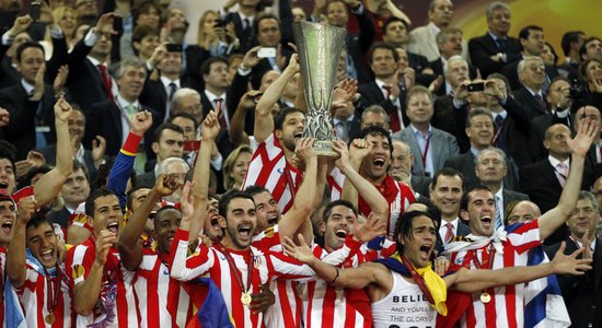 Madrides 'Atletico' triumfē UEFA Eiropas līgas turnīrā