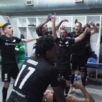 Video: RFS kaismīgi svin iekļūšanu UEFA Eiropas līgas pamatturnīrā