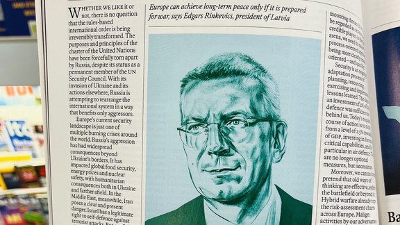 Rinkēviča portrets, The Economist vāks