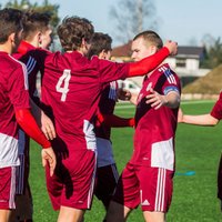 Latvijas U-19 futbolisti pieveic igauņus un nodrošina uzvaru Baltijas kausā