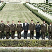 Foto: Latvijas Zemessardzes 24. gadskārtu atzīmē ar ziedu nolikšanu