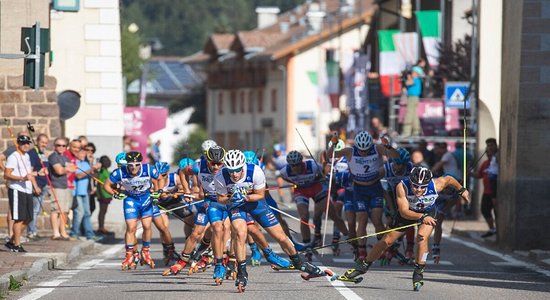 Pasaules kausa posmā rollerslēpošanā Igaunijā Latvijas sportistiem lielākie panākumi sprintā