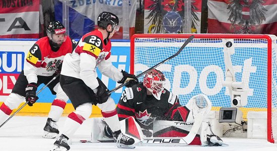 Video: Austrija pēdējā trešdaļā "izskolo" hokeja dzimteni Kanādu
