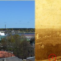 Foto: Ventspils pilsētas panorāma pirms 135 gadiem un tagad