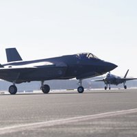 Foto: Nīderlandes iznīcinātāji "F-35" ierodas Lielvārdē 