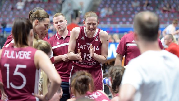 Basketbols, Eurobasket sievietēm: Latvija - Lielbritānija