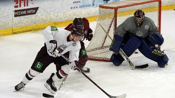 Latvijas hokeja izlase 2019, pirmais treniņš - 2