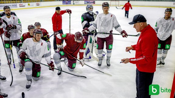 Hokejs, Deutschland Cup: Latvijas izlase, treniņš - 24