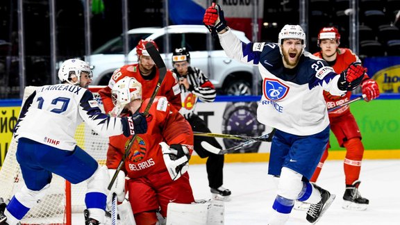 Hokejs, pasaules čempionāts 2018: Francija - Baltkrievija - 2