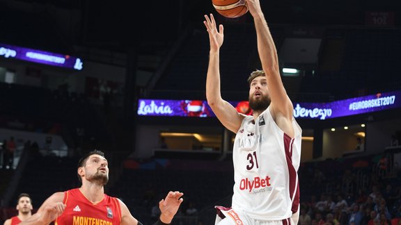 Basketbols, Eurobasket 2017: Latvija - Melnkalne - 63