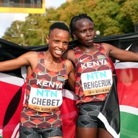 Foto: Kenijiete un etiopietis Rīgā uzvar 5 km distancē; divi jauni jūdzes rekordi
