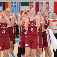Latvijas U-20 basketbolistes sagrauj Slovākiju un iekļūst EČ ceturtdaļfinālā
