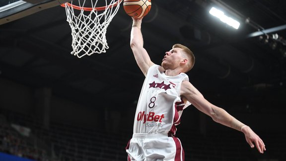 Basketbols, pārbaudes spēle: Latvija - Rumānija