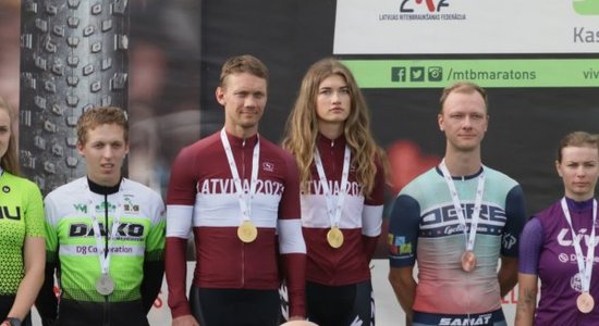 Muižnieks un Ermane-Marčenko kļūst par Latvijas čempioniem MTB maratonā