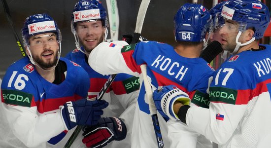 Latvijas hokejistu pretiniece Slovākija uz PČ vedīs vismaz septiņus NHL vīrus