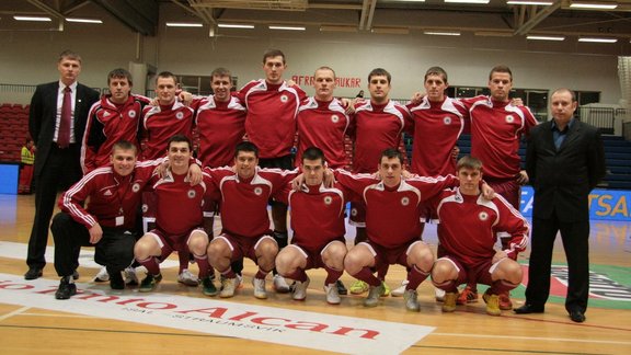 Latvijas izlase futsal. Foto - LFF