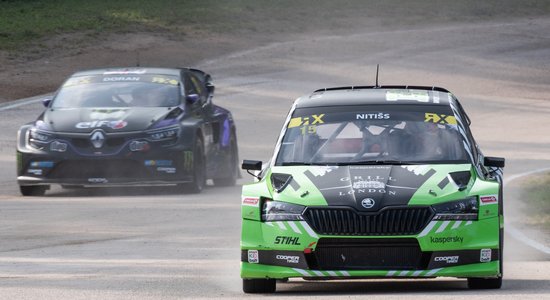 'Neste World RX of Rīga': Nitišs apstājas pusfinālā; vadošās pozīcijas sezonas līderiem