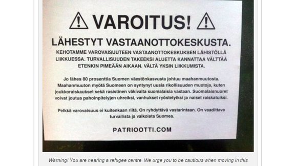 <a href="http://mvlehti.net/2015/09/20/refugees-flee-from-finland-back-to-sweden-finland-is-dark-cold-and-racist/" target="_blank">mvlehti.net</a>