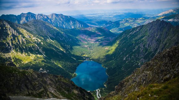 Morskie oko, Polija, ezers, kalni