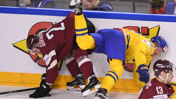 Hokejs, pasaules čempionāts: Latvija - Zviedrija