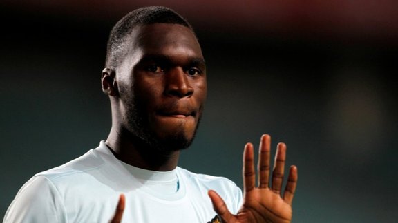 Belgium Christian Benteke celebrates goal against Gibraltar