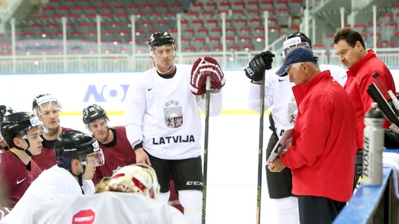 Latvijas hokeja izlases pirmais treniņš - 13