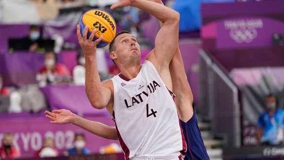 Tokijas olimpiskās spēles, 3x3 basketbols: Latvija - Serbija - 10