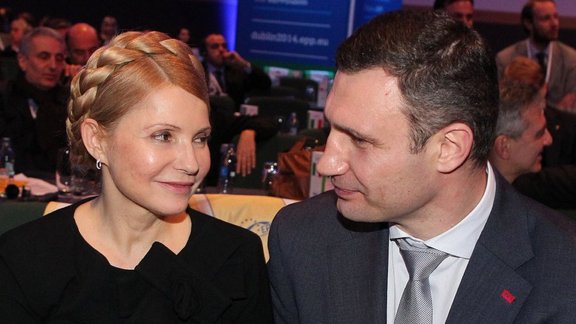 Yulia Tymoshenko and Vitaly Klitschko