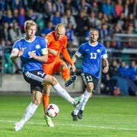 Igaunija kompensācijas laikā nenosargā sensacionālu uzvaru pār Nīderlandi