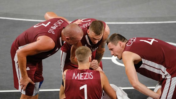 Tokijas olimpiskās spēles, 3x3 basketbola fināls: Latvija - KOK