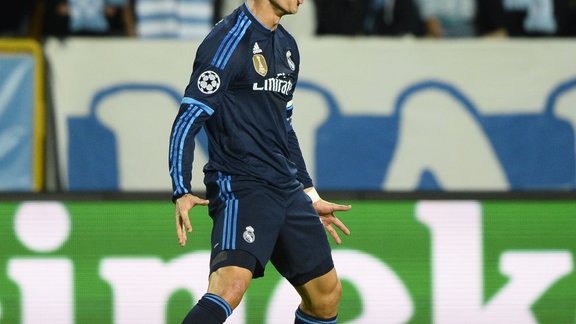 Real Madrid s Portuguese forward Cristiano Ronaldo