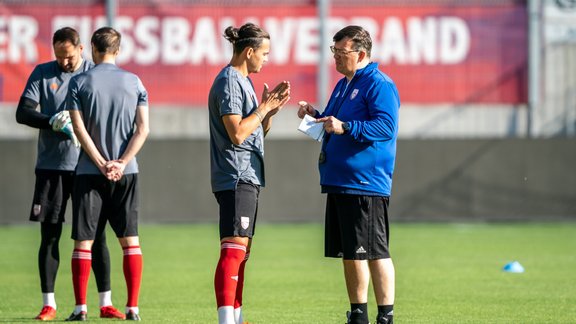 Futbols, Latvijas futbola izlase. Treniņš Lihtenšteinā (13.06.2022.) - 24