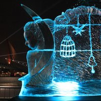 ФОТО: В Елгаве открылся Международный фестиваль ледовых скульптур "Мечты"